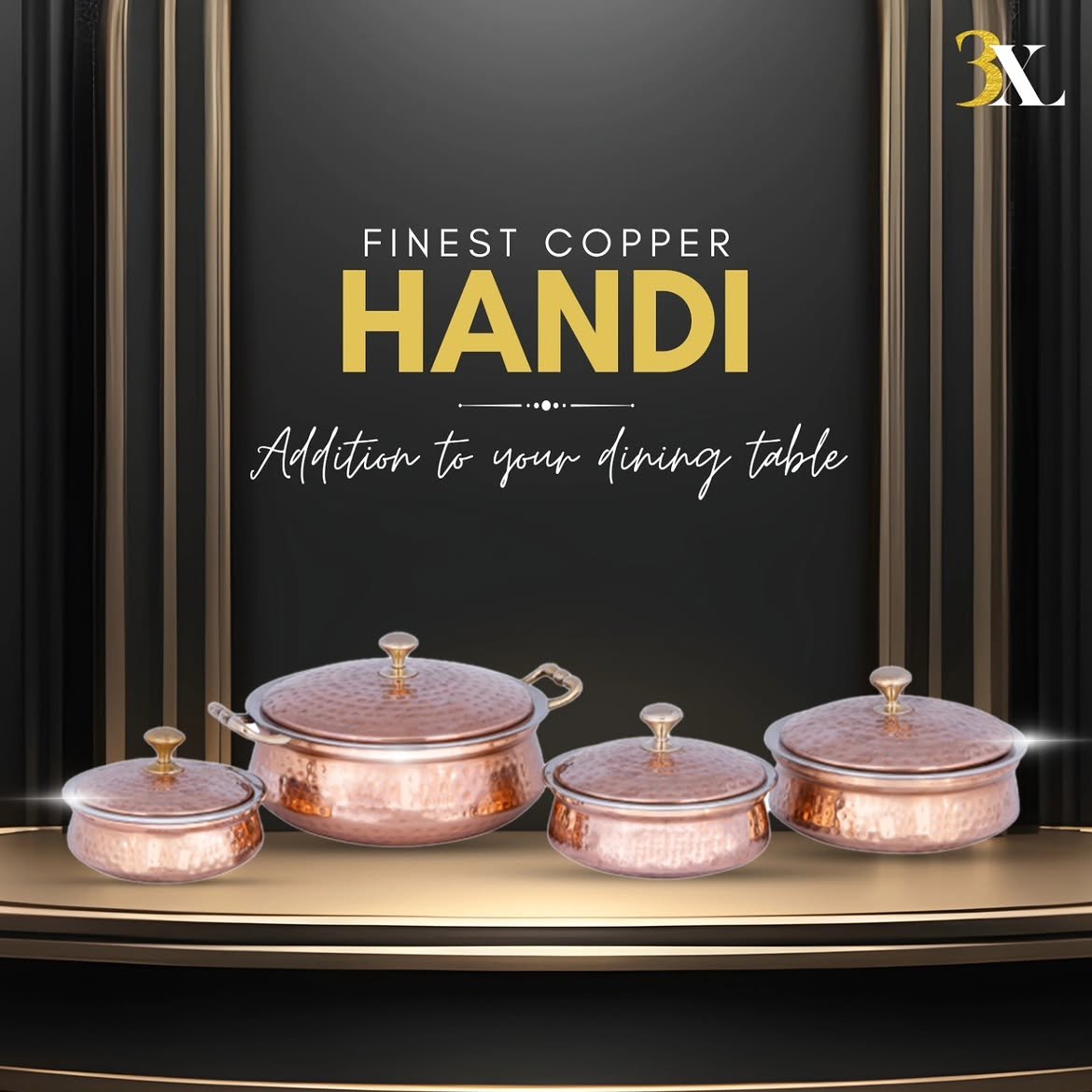 3XL Hospitality — Copper handi product creative