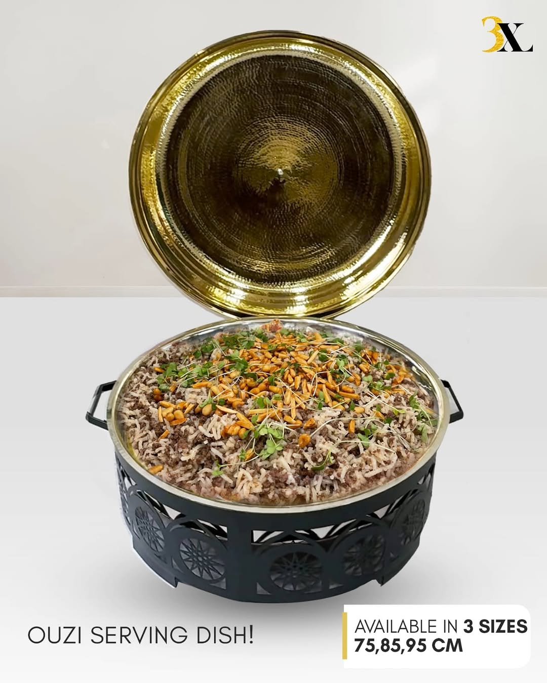 3XL Hospitality — Ouzi serving dish creative