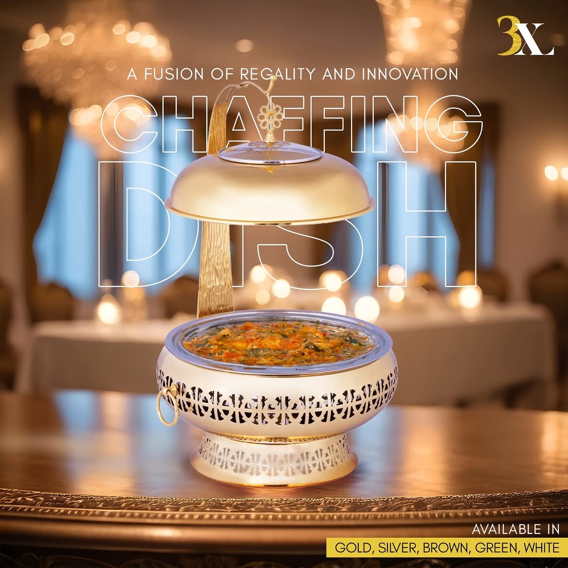 3XL Hospitality — Chafing dish creative